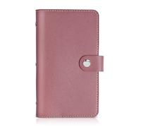 lizimandu Business Card Holder Book, Business Card Book Case PU Leather Organization Binder Name ID Card Holder for Men & Women, Up to 96 Cards Capacity, 1-Red, 1 Pack