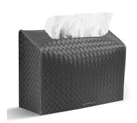 LIZIMANDU Leather Cover for Disposable Paper Hand Towel Box, Compatible with Kleenex Paper Hand Towel(1-Grey)