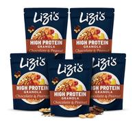 Lizi's High Protein Granola, Chocolate and Peanut Flavour, 350g, Pack of 5