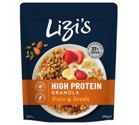 Lizi's High Protein Granola Nuts & Seeds - 350g (Pack of 2)