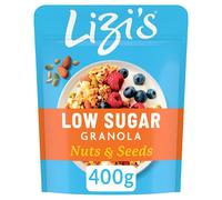 Lizi's Low Sugar Granola Nuts & Seeds - High in Fibre - 400g (Pack of 2)