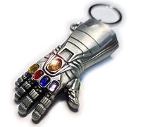 LizMatech Iron Man/Hulk Infinity Gauntlet Keyring From Avengers Endgame (All Silver)