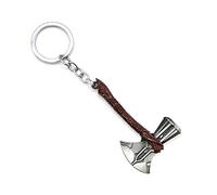 LizMatech Marvelous Stormbreaker Keyring - Legendary Thor Axe Metal Keychain - New 2020 Version Heroic Weapon Replica for Men & Women (Silver Axe Head Edition)