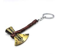 LizMatech Stormbreaker Keyring Thors Axe Not Hammer Mjolnir Keyring New Version for 2020… (Gold Axe Head)