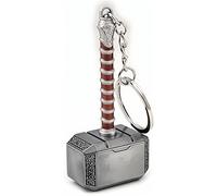 LizMatech Thor Hammer Marvelous Mjolnir Keyring Fits Perfectly With Your Marvel Universe Charecters and Toys Exclusive Single Piece Solid & Impossible To Snap (Silver & Brown)