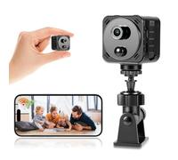 Lizoak 4K Mini Spy Hidden Camera WiFi Wireless Nanny Cam with Night Vision, AI Motion Detection, Supports 2.4Ghz WiFi, Long Battery Life, Cloud & SD Storage, for Home & Indoor Surveillance