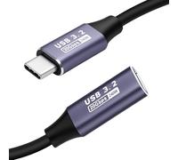 Lizoak USB C Extension Cable 0.5M, USB C 3.2 Extender, 20Gbps Data Transfer, 240W Fast Charging, Type C Male to Female, 4K@60Hz Video Display Lead for iPhone 16/15, MacBook, iPad, Galaxy