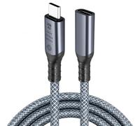 Lizoak USB C Extension Cable 1M, USB 4 Extension Lead, 40Gbps Data Transfer, 240W Fast Charging, Type C Male to Female Extender, 8K@60Hz Video Display Lead for iPhone 16/15, MacBook, iPad, Galaxy