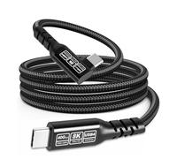 Lizoak USB C to USB C Cable 1m, Thunderbolt 4 Cable, 240W USB 4 Right Angle, 90 Degree, 40Gbps Data, 8K@60Hz, USB C Display Cable Compatible for Thunderbolt 4, Phone, Pad, Tablet, Monitor