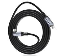 Lizoak USB C to USB C Cable 1m, Thunderbolt 5 Cable, 240W USB 5 Right Angle, 90 Degree, 80Gbps Data, 8K@60Hz, USB C Display Cable Compatible for Thunderbolt 4/3, Phone, Pad, Tablet, Monitor