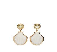 Lizzie Fortunato Luna shell drop earrings - Gold One Size