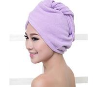 LIZZIE JACOBS 2 Pack Turbie Hair Towel Super Soft Highly Absorbent Microfibre Hair Towel Wrap Anti Frizz Quick Drying Curly Hair Towel for Women Girl Wet Long Thick Hair (65 x 25 cm)