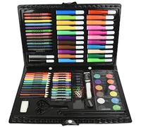 LIZZIE JACOBS 90 pcs Kids Art Set Junior Artist Case Painting and Colouring Set for Kids Watercolour Pens Crayons Pencils Drawing Painting Colouring Kit Arts Crafts for Kids