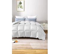 LIZZIE JACOBS Duck Feathers Duvets Luxurious Super Soft Warm Cosy Box Stitched Piped Edging Hotel Quality Quilts With 100% Cotton Feathers Proof Cambric Outer Cover (10.5 Tog, Single)