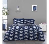 LIZZIE JACOBS Floral Duvet Quilt Cover Set Complete Bedding Sets With Matching Fitted Bed Sheet and Pillowcases Printed Polycotton Soft Easy Care Anti Allergic 3 and 4 Pieces Bed Set (Jovana, Single)