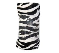 LIZZIE JACOBS New Animal Skin Pattern Faux Fur Fleece Throws Luxurious Super Soft Warm Cosy Sofa Settee Bed Fleece Blankets (Zebra THS, Double - 150x200cm)