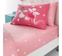 LIZZIE JACOBS New Children Designs Luxurious Printed Kids Boys Girls Matching Fitted Sheet Set (Double Fitted Sheet Set, Fairy Buddies)