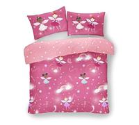LIZZIE JACOBS New Children Designs Quilt Cover Sets Luxurious Printed Kids Boys Girls Duvet Cover Sets Reversible Bedding Sets (Single Duvet Set, Fairy Buddies)