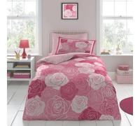 LIZZIE JACOBS New Children Designs Quilt Cover Sets Luxurious Printed Kids Boys Girls Duvet Cover Sets Reversible Bedding Sets (Roses, Single Duvet Set)