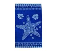 LIZZIE JACOBS New Cotton Rich Large Jumbo Size Beach Towels Super Soft Absorbent Lightweight Quick Drying Pool Towel for Swimming Sports Gym Holidays Camping Oversize Beach Towels (Sea Star)
