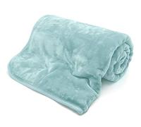 LIZZIE JACOBS New Faux Fur Fleece Throws Luxurious Super Soft Warm Cosy Sofa Settee Bed Mink Throws Blankets For Kids and Adults (Duck Egg, King - 200x240cm) (MFFB-272)