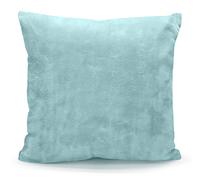 LIZZIE JACOBS New Faux Fur Fleece Throws Luxurious Super Soft Warm Cosy Sofa Settee Bed Mink Throws Blankets For Kids and Adults (Duck Egg, Pack of 4 Matching Cushion Covers)