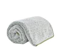 LIZZIE JACOBS New Melange Teddy Sherpa Fleece Throws Super Soft Warm Cosy Luxurious Sofa Settee Bed Throws Blankets For Kids and Adults (Green, Double - 130x180cm)