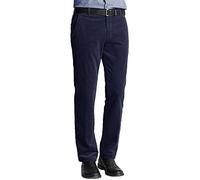LIZZIE JACOBS New Mens Comfort Stretch Corduroy Trousers Straight Leg Regular Fit Pure Cotton Super Soft Casual Smart Pants (as8, Waist_Inseam, Numeric_32, Numeric_27, Navy) (MCF-14)