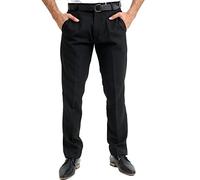 LIZZIE JACOBS New Mens Formal Trousers Business Office Work Smart Dress Pants Straight Leg Flat Front Regular Fit Everpress Casual Home Pants (as8, Waist_Inseam, Numeric_46, Numeric_31, Black)