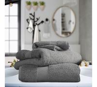 LIZZIE JACOBS New Miami 100% Egyptian Cotton Towels 700 GSM Luxury Extra Thick Super Soft Highly Absorbent Towels/Bath Sheets (Charcoal, Jumbo Bath Sheet)