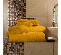 LIZZIE JACOBS New Miami 100% Egyptian Cotton Towels 700 GSM Luxury Extra Thick Super Soft Highly Absorbent Towels/Bath Sheets (Ochre, Jumbo Bath Sheet)