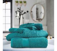 LIZZIE JACOBS New Miami 100% Egyptian Cotton Towels 700 GSM Luxury Extra Thick Super Soft Highly Absorbent Towels/Bath Sheets (Teal, Jumbo Bath Sheet)