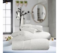 LIZZIE JACOBS New Miami 100% Egyptian Cotton Towels 700 GSM Luxury Extra Thick Super Soft Highly Absorbent Towels/Bath Sheets (White, Hand Towel)