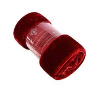 LIZZIE JACOBS New Plain Faux Fleece Throws Luxurious Super Soft Warm Cosy Sofa Settee Bed Mink Faux Fleece Blankets (King - 200x240cm, Burgundy)