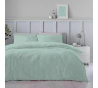 LIZZIE JACOBS New Tartan Check and Floral Pattern Flannelette 100% Brushed Cotton Thermal Soft Cosy Fitted and Flat Sheet Sets With Pillowcases (Jordon Geo Sage Green, Single)