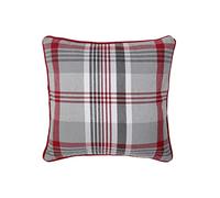 LIZZIE JACOBS New Tartan Check Pattern Luxury Cushion Covers 100% Cotton Super Soft Comfortable Material Regular 18 inch or Large 24 inch Cushion Covers (60 x 60 cm, Red)