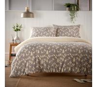 LIZZIE JACOBS New Teddy Sherpa Fleece Duvet Cover Sets Super Soft Warm Cosy Quilt Cover Sets Reversible Luxurious Bedding Sets (Woodland Animals, King)