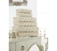 LIZZIE JACOBS New Zero Twist 100% Egyptian Cotton Towels 600 GSM Luxury Extra Thick Super Soft Highly Absorbent Quick Dry Towels/Bath Sheets (Natural, Bath Towel)
