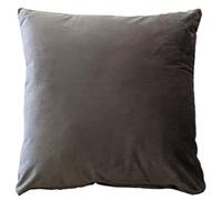 LIZZIE JACOBS Plain Velvet Super Soft Luxury Cushion Covers Velvet Material Matt Finish Cushion Covers 43x43cms Size (Charcoal), 43 x 43 CMS