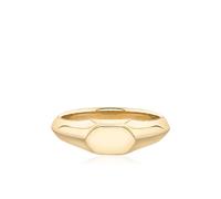 Lizzie Mandler Fine Jewelry knife edge signet ring - Gold 8