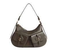 Coccinelle Mavery Pocket | leather Hobo bag | olive