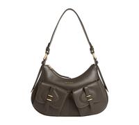 Coccinelle Mavery Shoulder Bag Genuine Leather 29 cm olive