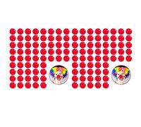 LIZZOT 120 Pieces Red Clown Noses Cosplay Noses Foam Circus Noses for Halloween Christmas Carnival Costume Dress Up