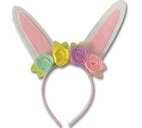 Lizzy 1 x Bunny Ears Flower Headband | Bunny Headband Fancy Dress Easter Costume Accessory Hairbands for Easter Party Decoration
