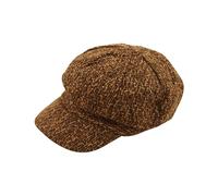 Lizzy 1 x Children's Flat Cap Hat One Size | Brown Baker Boy Costume Accessory Victorian Newsboy Hat Peaky Gangster Newsie Cap Gatsby Hat