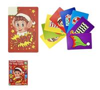 Lizzy 1 x Christmas Snap Card Game | Kids Memory Pair Game Xmas Snap Cards Stocking Filler Christmas Eve Box Party Favours Loot Bag Fillers Lucky Dip for Boys and Girls
