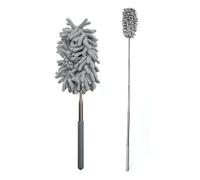 Lizzy 1 x Extendable Microfiber Duster | Telescopic Pole Extend to 74cm making it easy to reach those tricky areas | Washable, Hand Duster for Cleaning High Ceiling Fans, Cars, Blinds, Cobweb