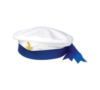 Lizzy 1 x Sailor Hat (Adult) men women, Sailor fancy dress Costume Accessory, Sailor Captain Cosplay cap for party, navy Captain Marines Admiral Cap for Halloween