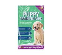 Lizzy 10 Pack Puppy Training Pads | Super Absorbent Toilet Training Mats with Odour Control and Waterproof Backing - 50cm x 40cm | Hygienic Pet Pee Pads for Puppies, Dogs & Small Pets (10 Pack)