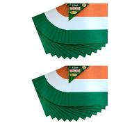 Lizzy 12 x Irish Flag Napkins St Patricks Day Party Tableware Decorations Pack Ireland Themed Paper Serviette 3ply Napkin Saint Paddy's Day Theme Birthday Supplies Party (4)